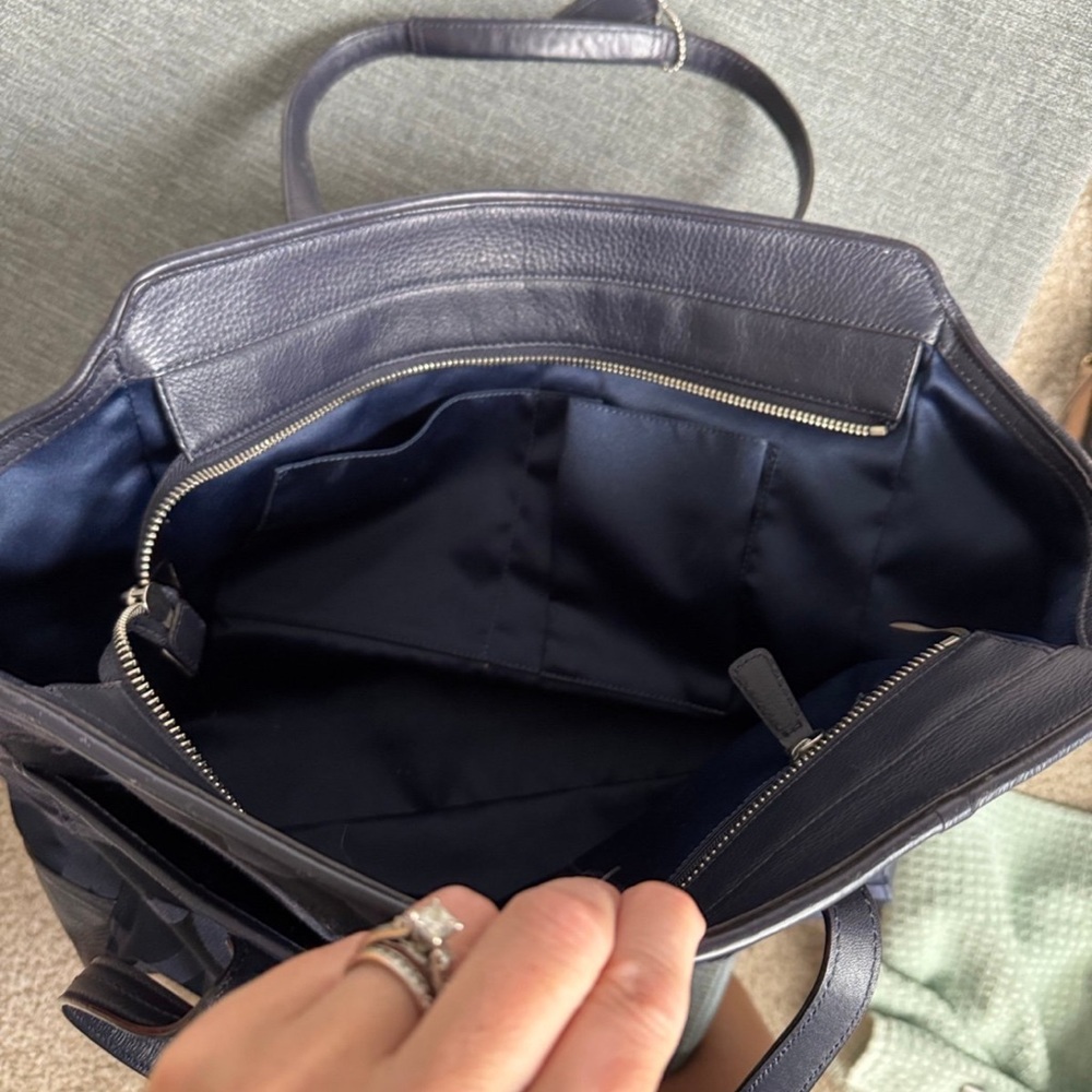 Coach Dark Blue Signature Tote - Picture 5 of 9